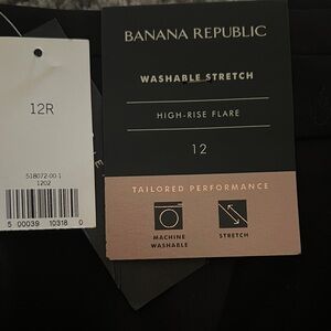 Banana Republic Black Washable Stretch Pants size 12R